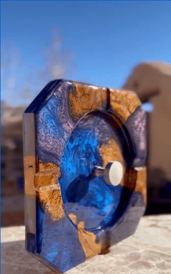 Achieve A GORGEOUS Epoxy Resin Ashtray l DIY Decor Mini Tutorial
