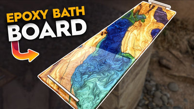 Achieve A JAW DROPPING Epoxy Resin Bath Board l DIY Woodworking Pro Tips