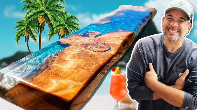 DIY Fireplace Mantel With Epoxy Resin l Full Build Tutorial