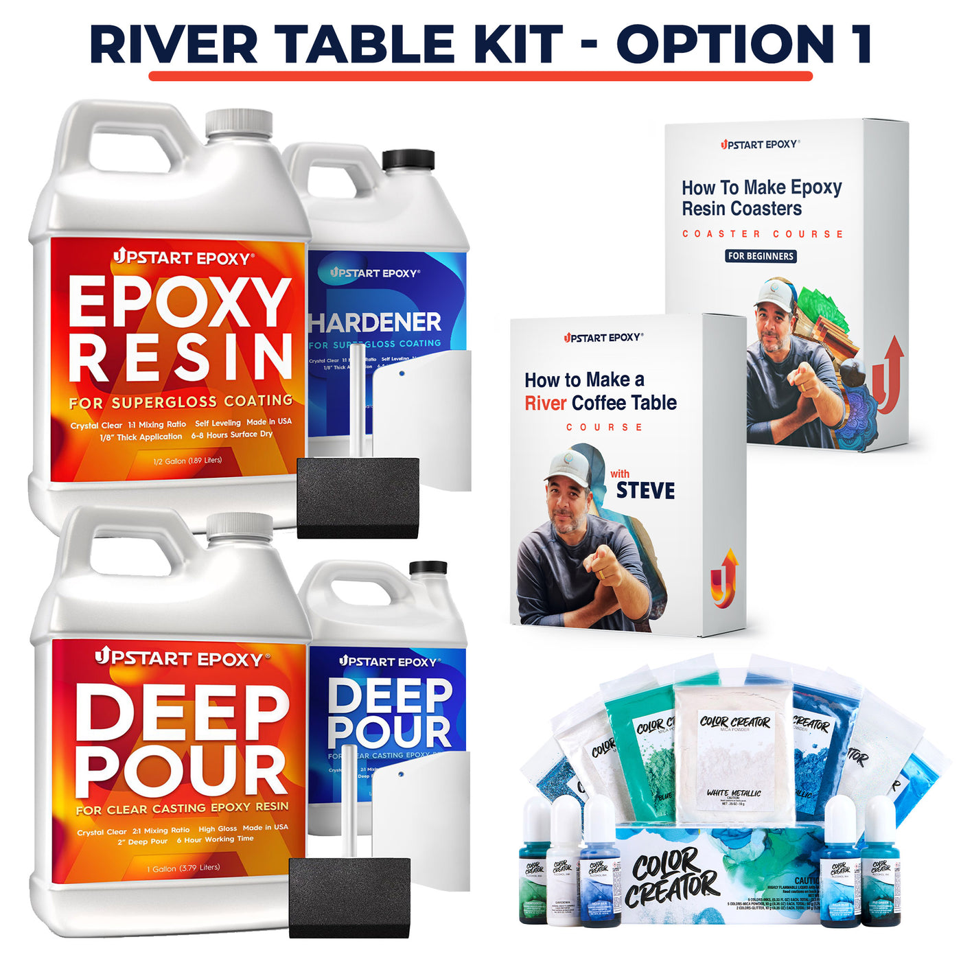Upstart Epoxy River Table Bundle Kits