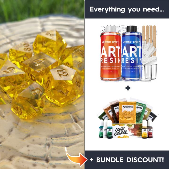 Topaz Gemstone Dice Bundle