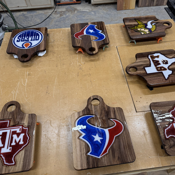 Epoxy Logo Charcuterie Boards