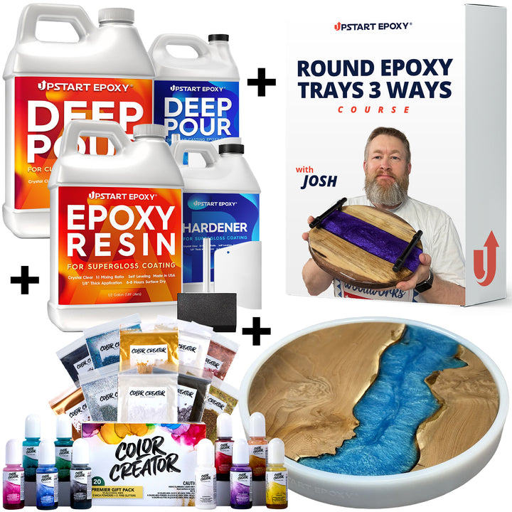Round Epoxy Trays 3 Ways Bundle