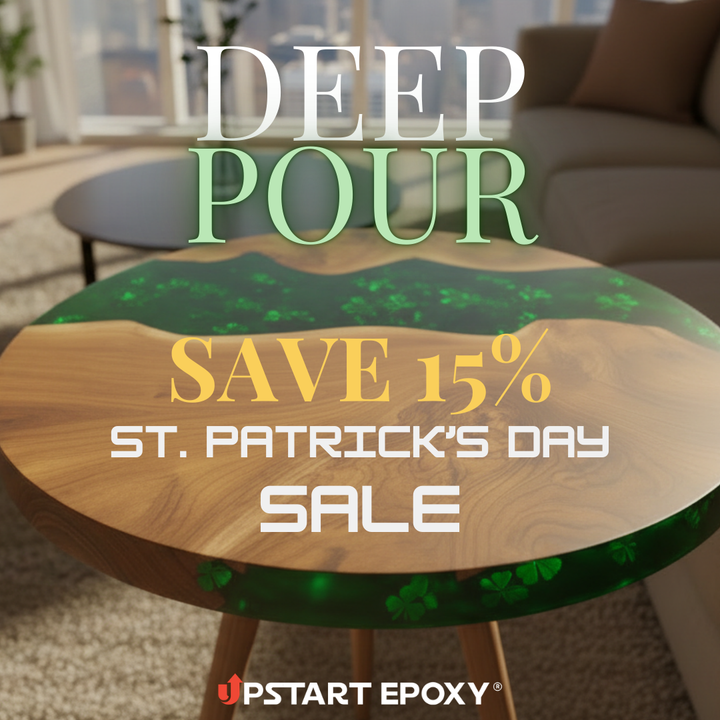 River Table with clover leafs