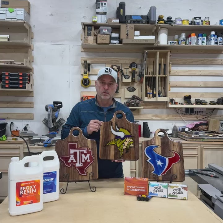 Epoxy Logo Charcuterie Boards
