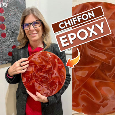 Chiffon Fabric Encapsulation with Epoxy Resin