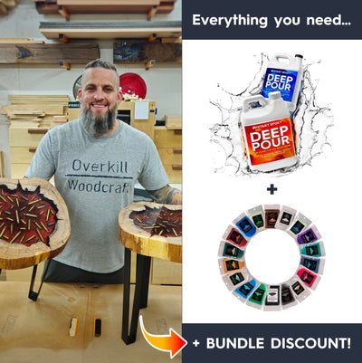 Cookie Monster Epoxy Side Table Bundle | Includes Colors + Epoxy | BONUS BUNDLE DISCOUNT IN CART