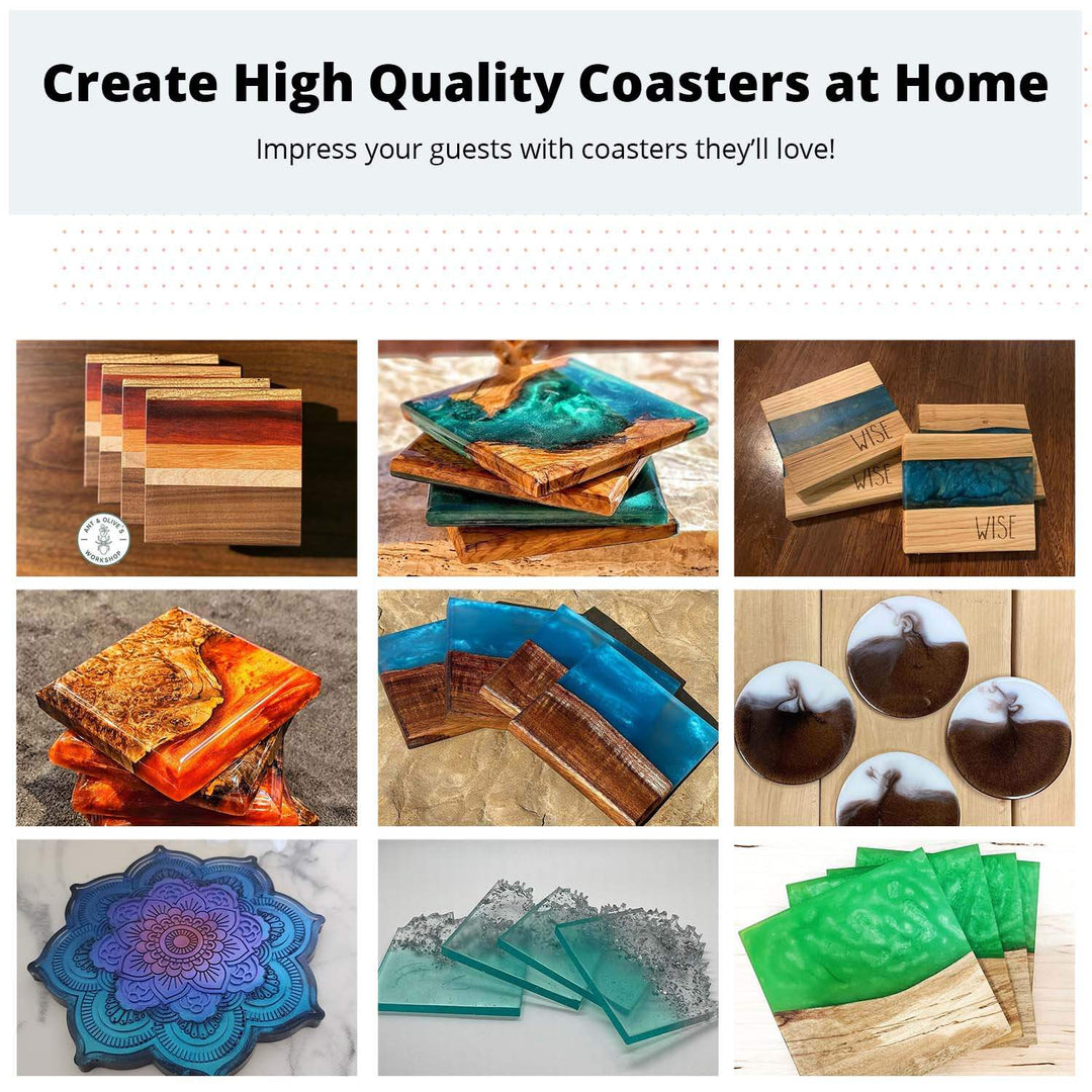 How To Make Epoxy Resin Coasters (15 Video Modules)