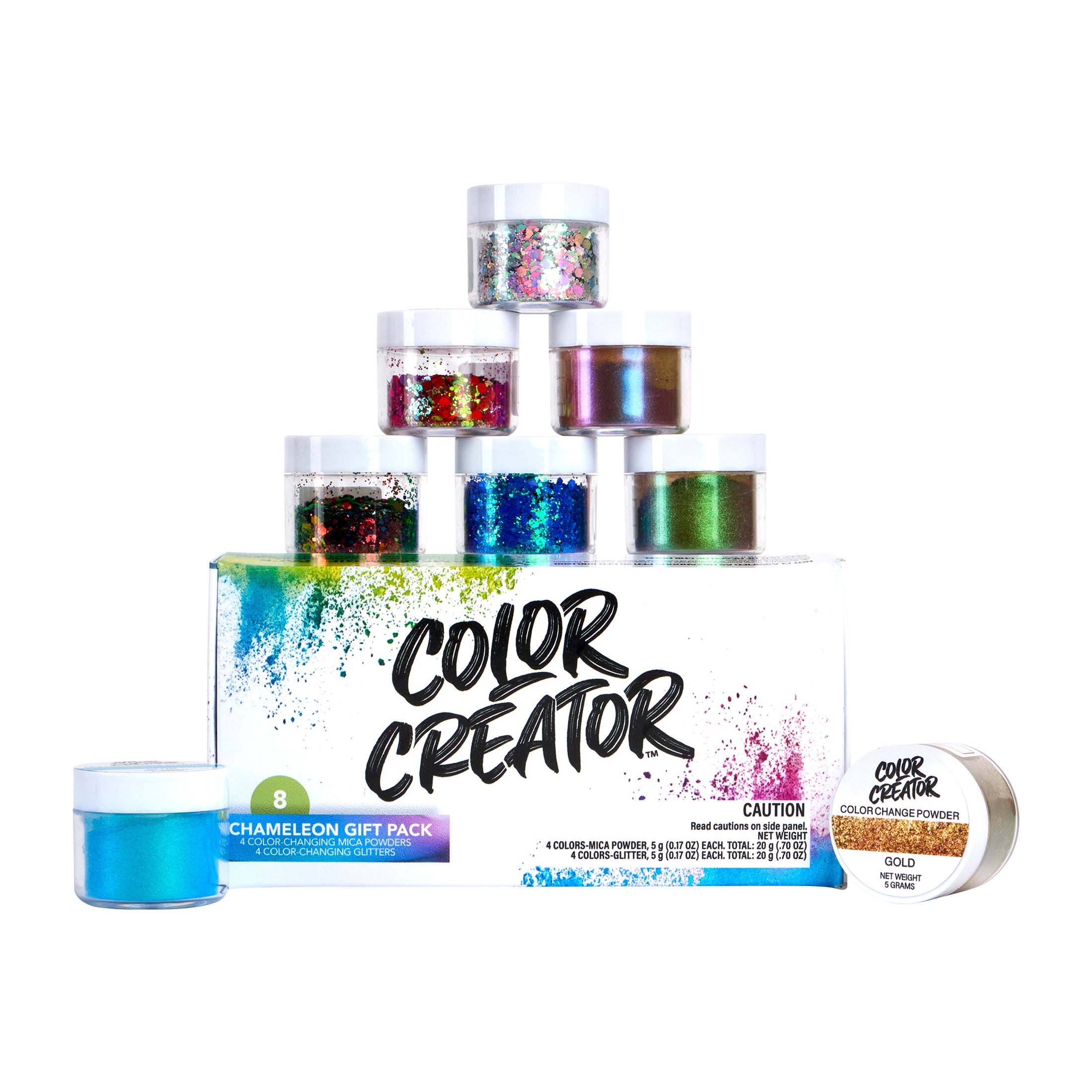 Colossal Chameleon Color Change Pack (8 pack) Mica Powders & Glitters ...