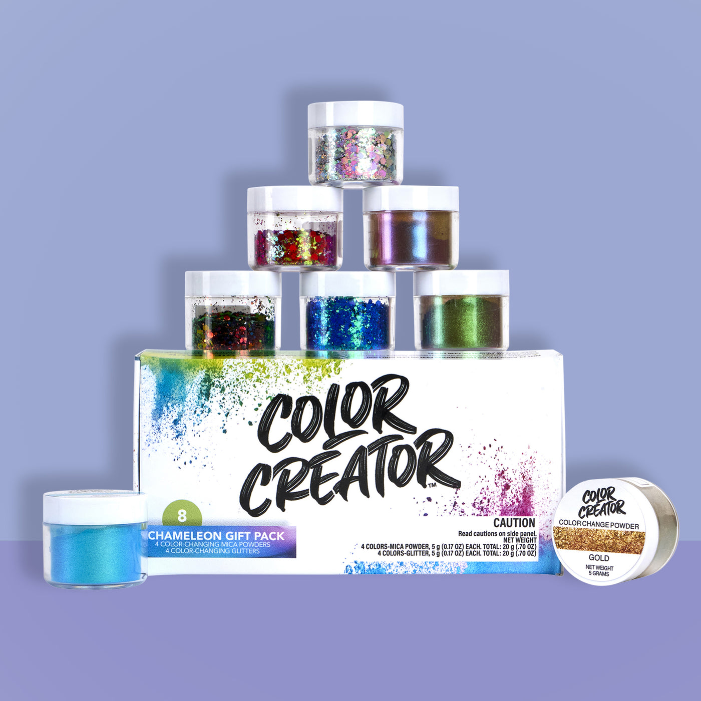 Colossal Chameleon Color Change Pack (8 pack) Mica Powders & Glitters