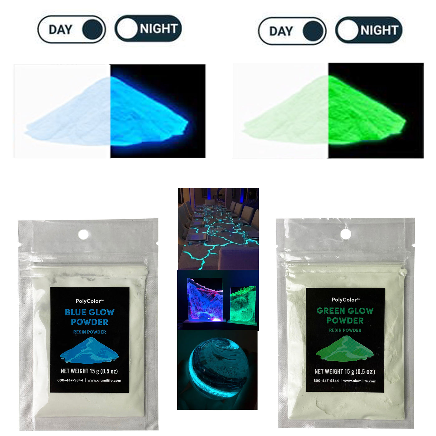 Mica Powder and Glitters for Resin Kit | 18 Colors