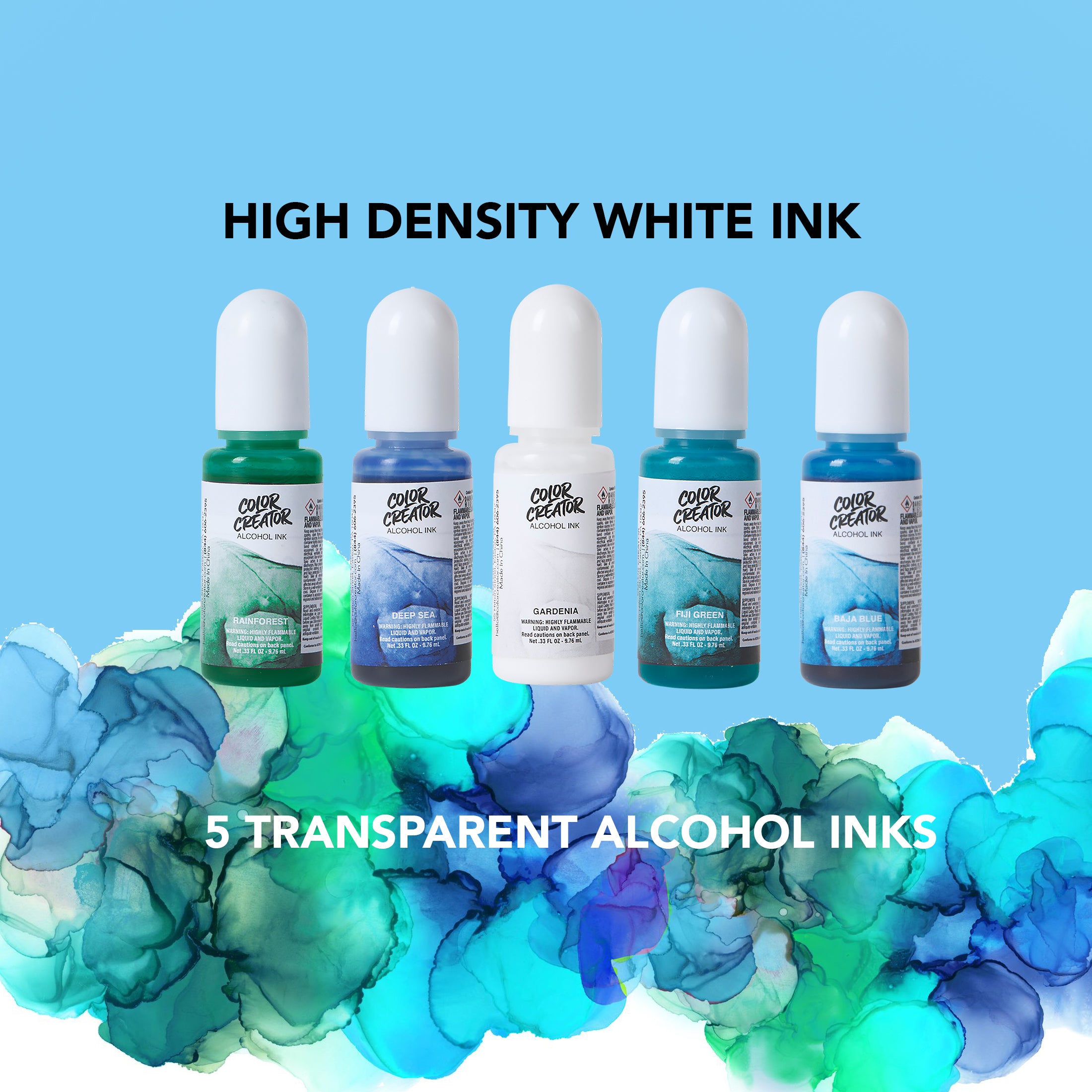 Color Creator Pacific Ocean 12 Pack Mica Powders Alcohol Inks